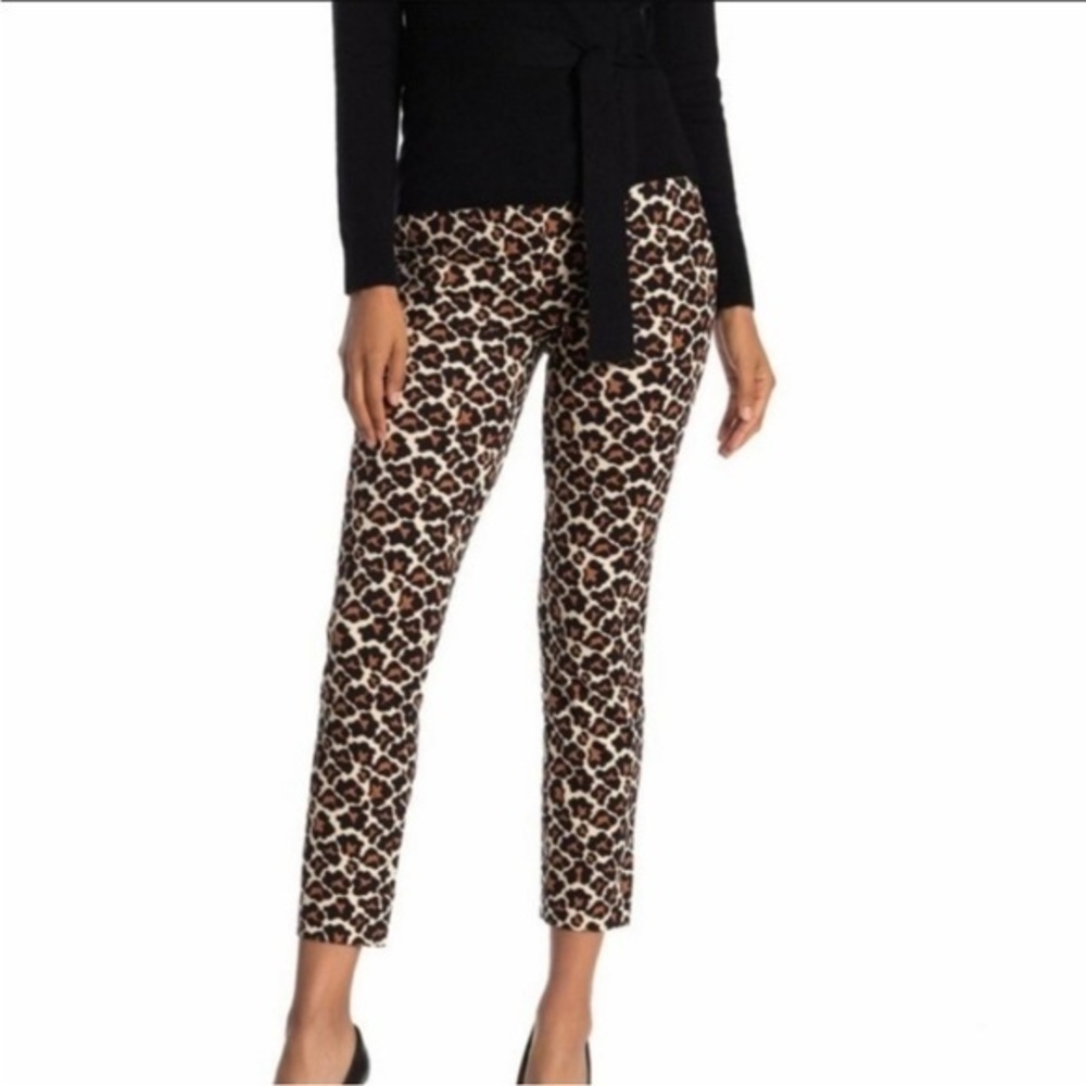 Diane von Furstenberg Loren Leopard Print Cropped